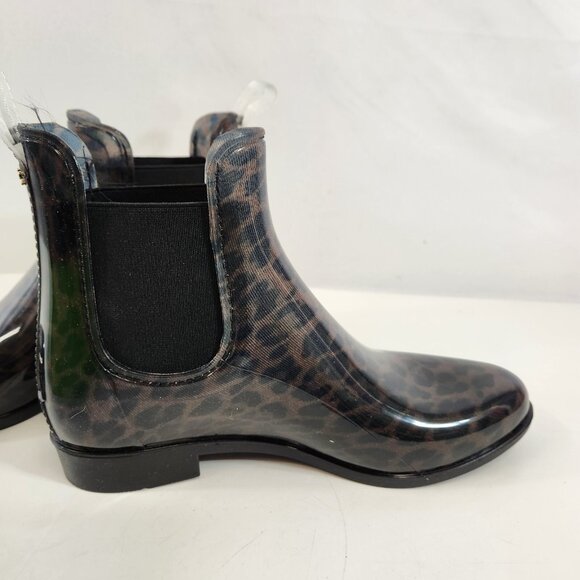 Sam Edelman Tinsley Rain Boot Leopard Clear Shiny Womens US Size 8 Unworn w/ Box - Picture 5 of 12
